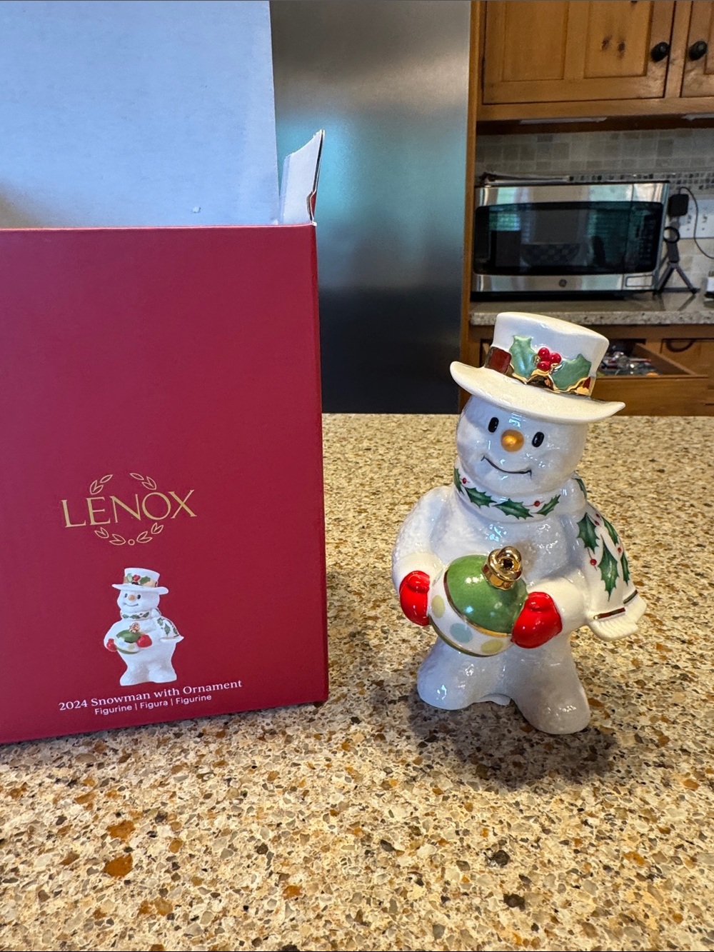 NIP NWT 2024 Lenox Happy Holly Days Snowman Figurine